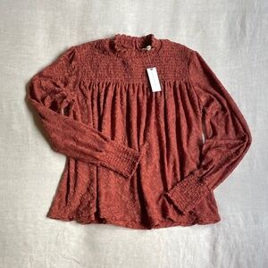 Rust Lace Top by Deletta | Anthropologie